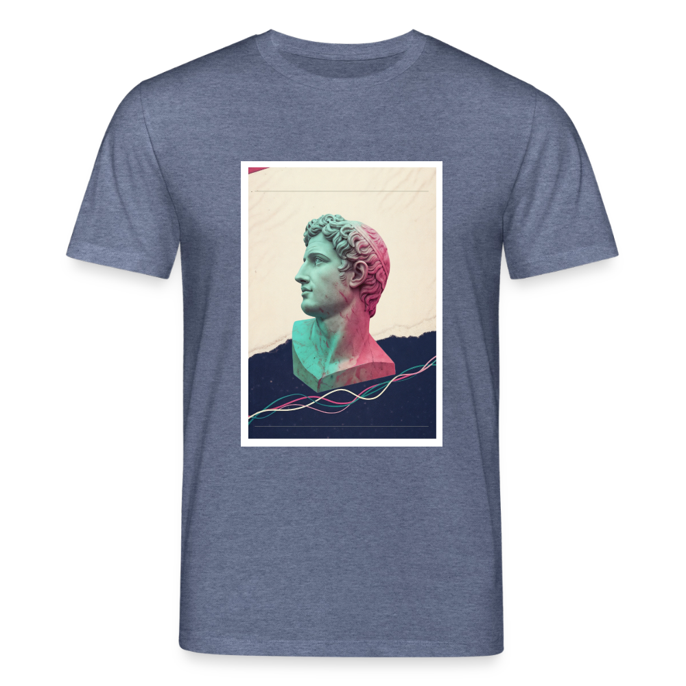 Unisex Organic T-Shirt ABSTRACT - dark heather blue