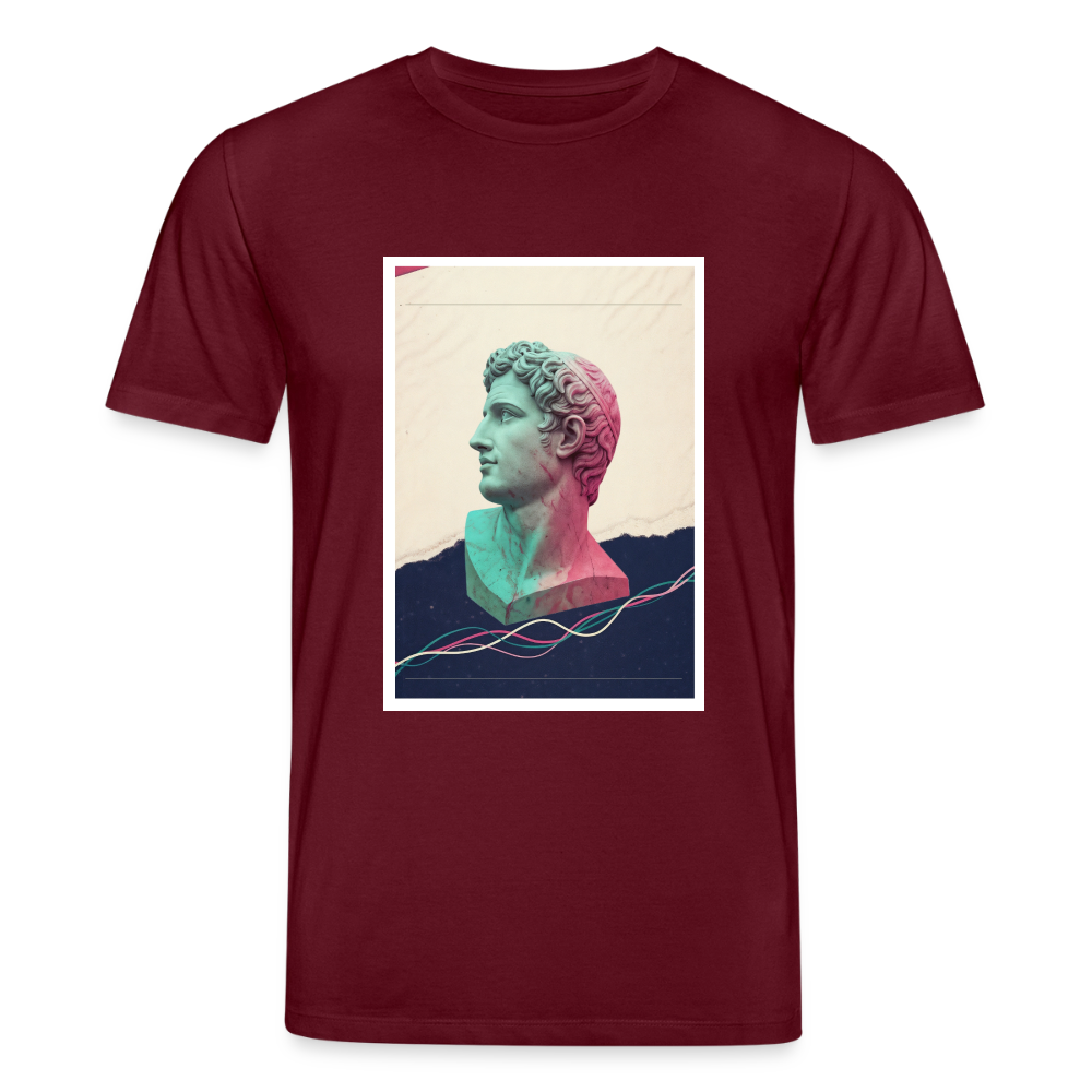 Unisex Organic T-Shirt ABSTRACT - burgundy