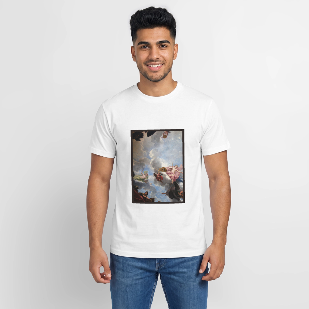 Relaxed Unisex Supima Cotton T-Shirt – by SPREAD ABSTRACT - white