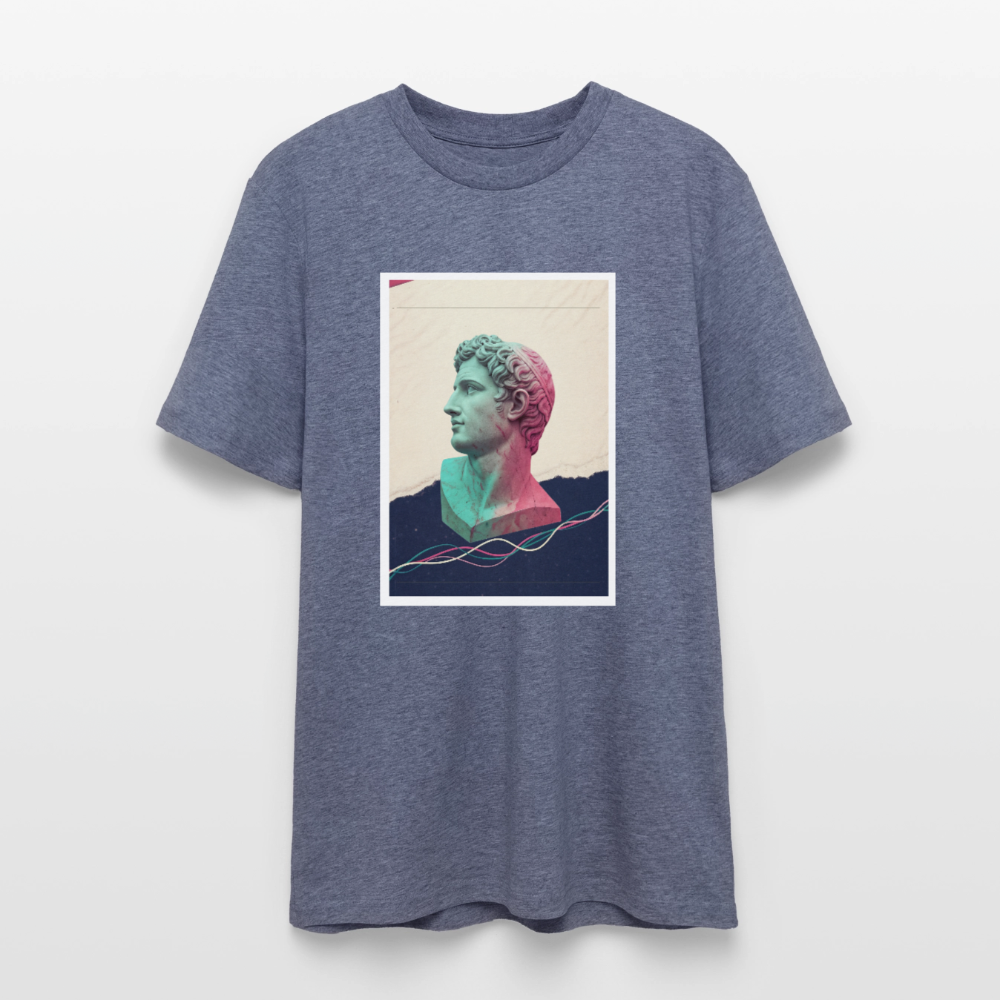 Unisex Organic T-Shirt ABSTRACT - dark heather blue