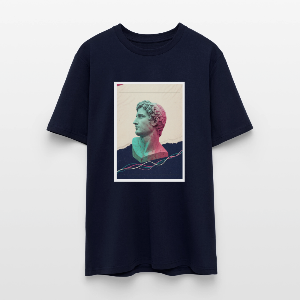 Unisex Organic T-Shirt ABSTRACT - navy