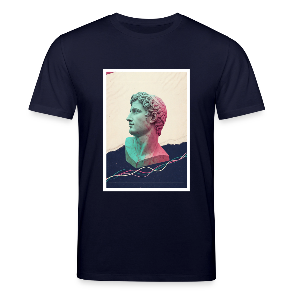 Unisex Organic T-Shirt ABSTRACT - navy