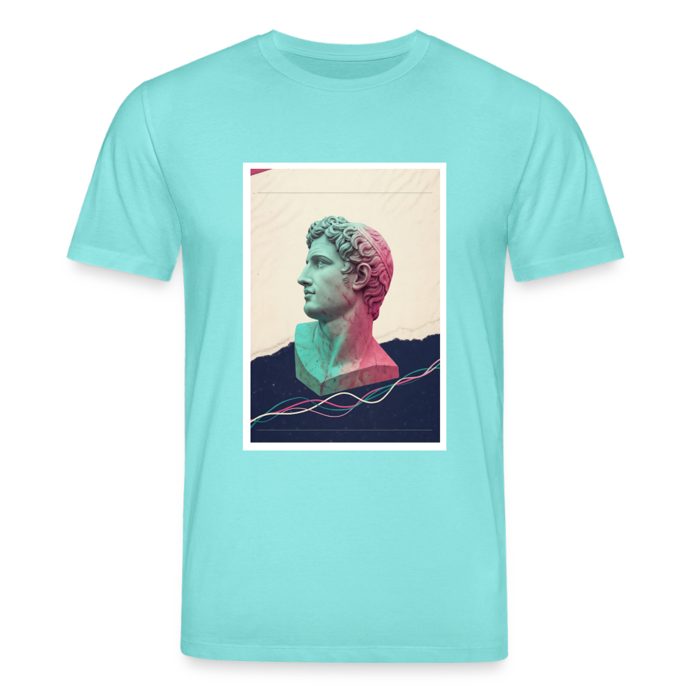 Unisex Organic T-Shirt ABSTRACT - pool blue