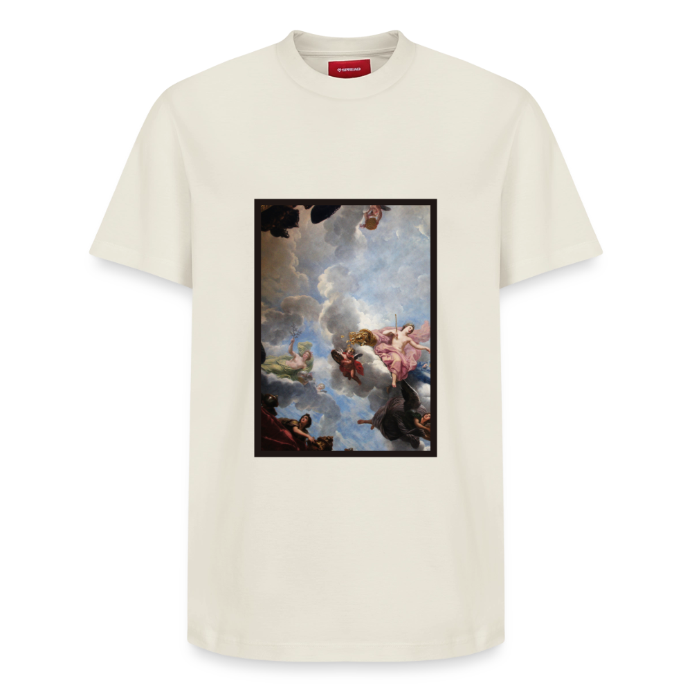 Relaxed Unisex Supima Cotton T-Shirt – by SPREAD ABSTRACT - off white