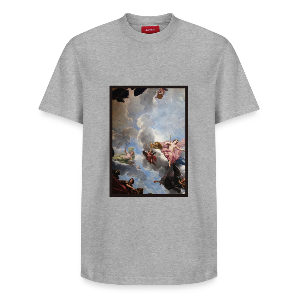 Relaxed Unisex Supima Cotton T-Shirt – by SPREAD ABSTRACT - heather grey