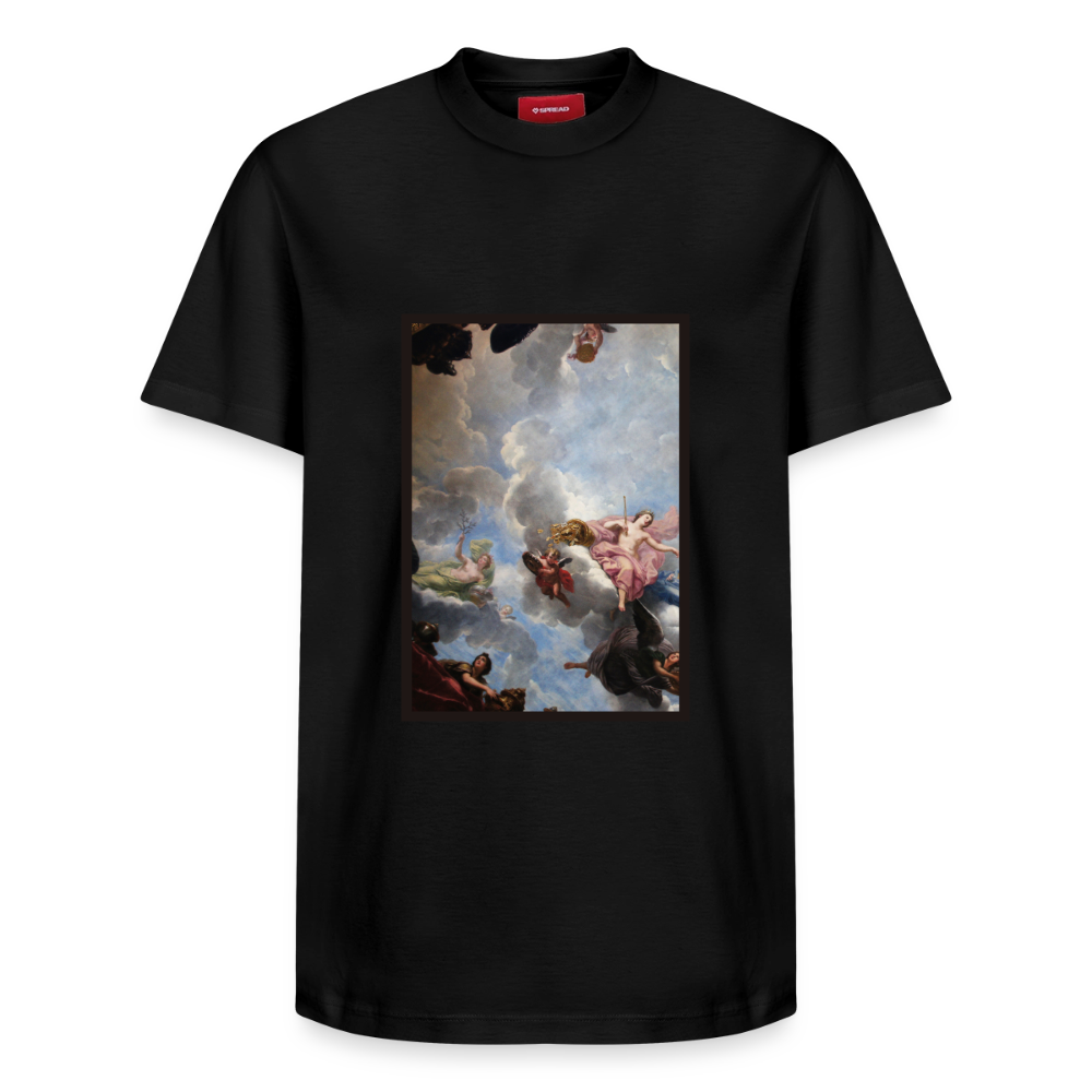Relaxed Unisex Supima Cotton T-Shirt – by SPREAD ABSTRACT - black