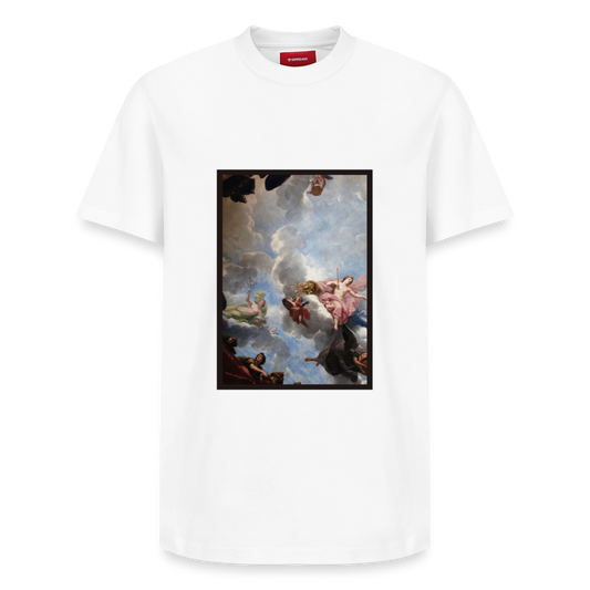 Relaxed Unisex Supima Cotton T-Shirt – by SPREAD ABSTRACT - white