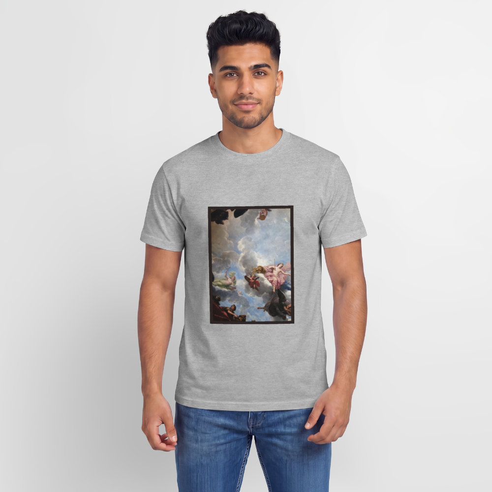 Relaxed Unisex Supima Cotton T-Shirt – by SPREAD ABSTRACT - heather grey
