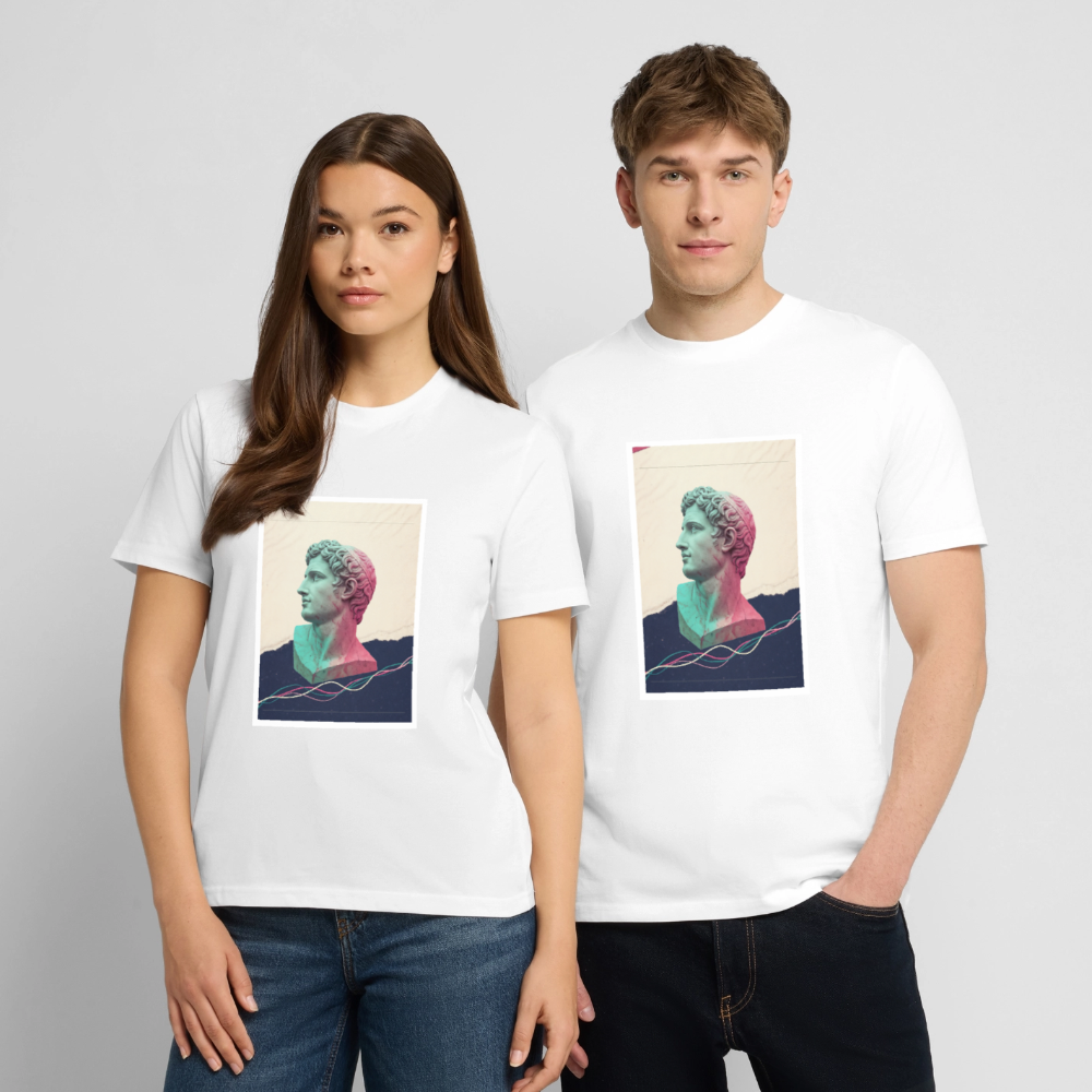 Unisex Organic T-Shirt ABSTRACT - white